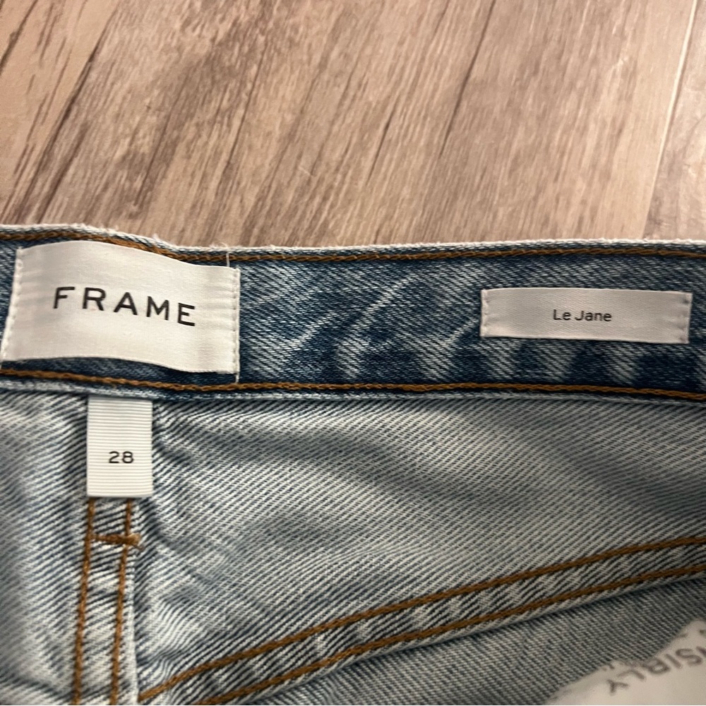 Frame Denim Le Jane Straight Leg High Rise Jeans - Picture 3 of 5